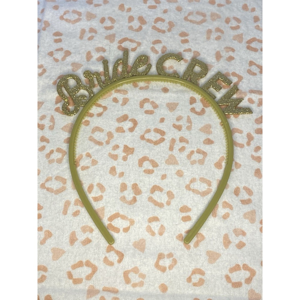 Lot of 4 Bride Crew Plastic Headbands Bridesmaid Bachelorette‎ Wedding attire